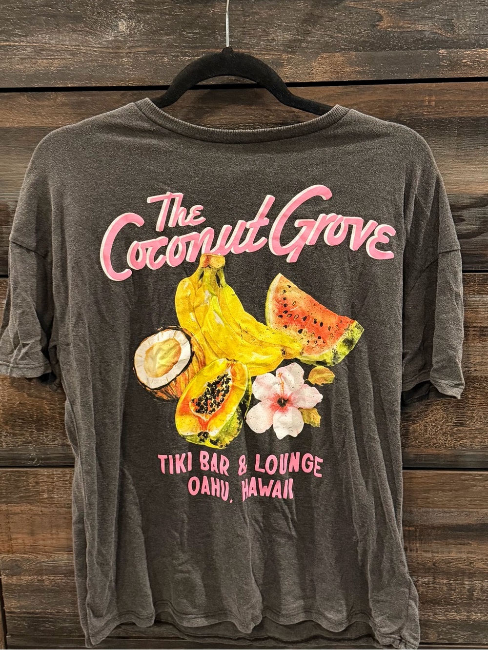 No Boundaries The Coconut Grove Hawaii Charcoal Tee